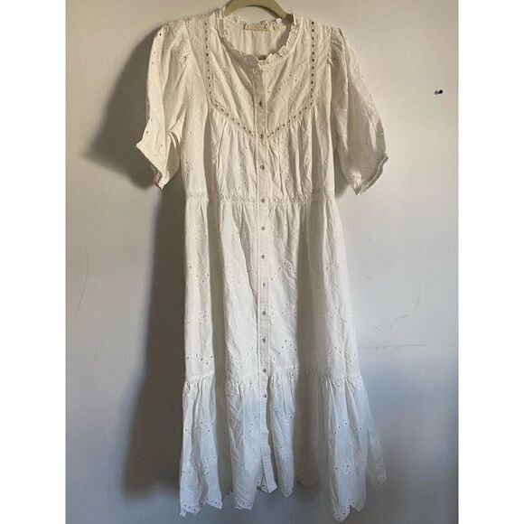 Anthropologie - Cymbeline Eyelet Maxi Dress by Forever that Girl - Picture 7 of 10